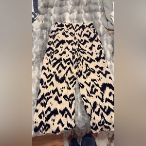 Rachel Zoe Abstract Safari Print Culottes